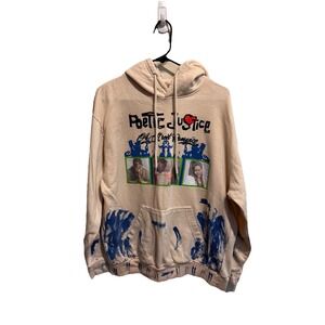 Tupac Poetic Justice Hoodie Sweatshirt L Cropped Love Loyalty‎ Unity '93